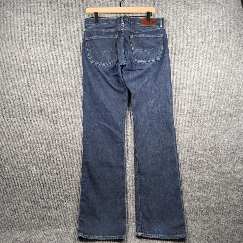 Polo Ralph Lauren 018 Slim Straight NY Jeans Mens 30x30 Dark Wash Blue RL Logo